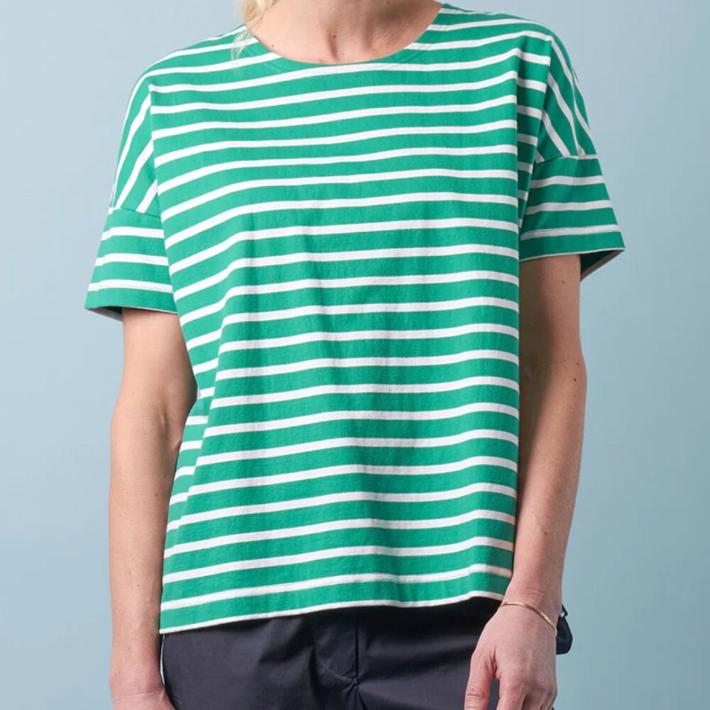 Charlie Jane Cotton Stripe Tee NWT